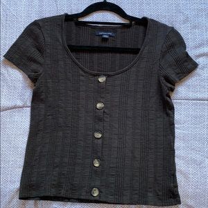 American Eagle Black Short Sleeve Tee